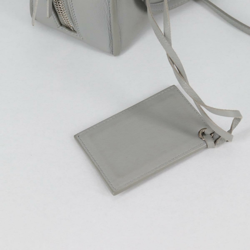 【日本直送】BALENCIAGA Paper 迷你手袋 皮革 2 款可選 灰色 銀色 正品 am8990V-23