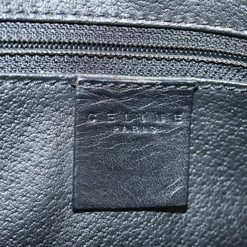 【日本直送】CELINE Macadam 帆布肩背包 PVC 皮革 黑金色 正品 am8906V-17