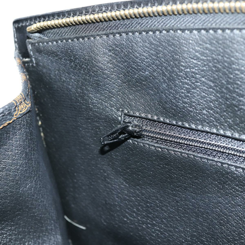 【日本直送】CELINE Macadam 帆布肩背包 PVC 皮革 黑金色 正品 am8906V-20