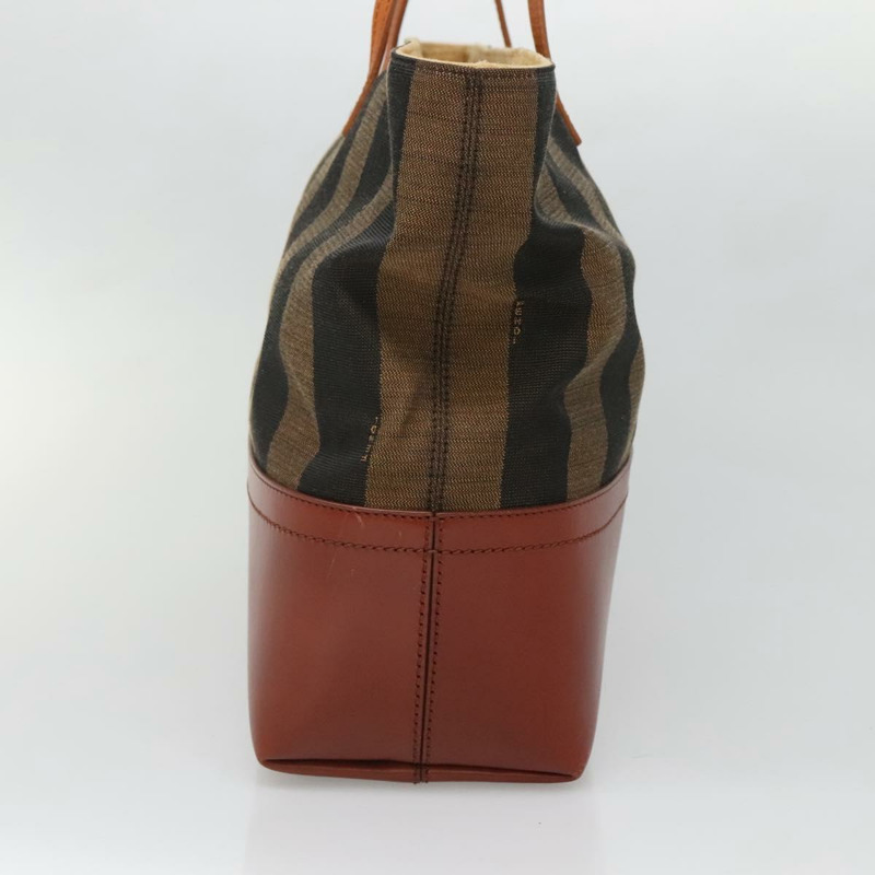 【日本直送】FENDI 山胡桃帆布托特包 黑棕色 正品 am8966-2