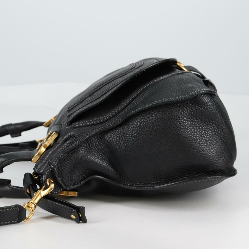 【日本直送】Chloe Mercy 手提包 皮革 2 款 黑色 金色 正品 am8946V-2