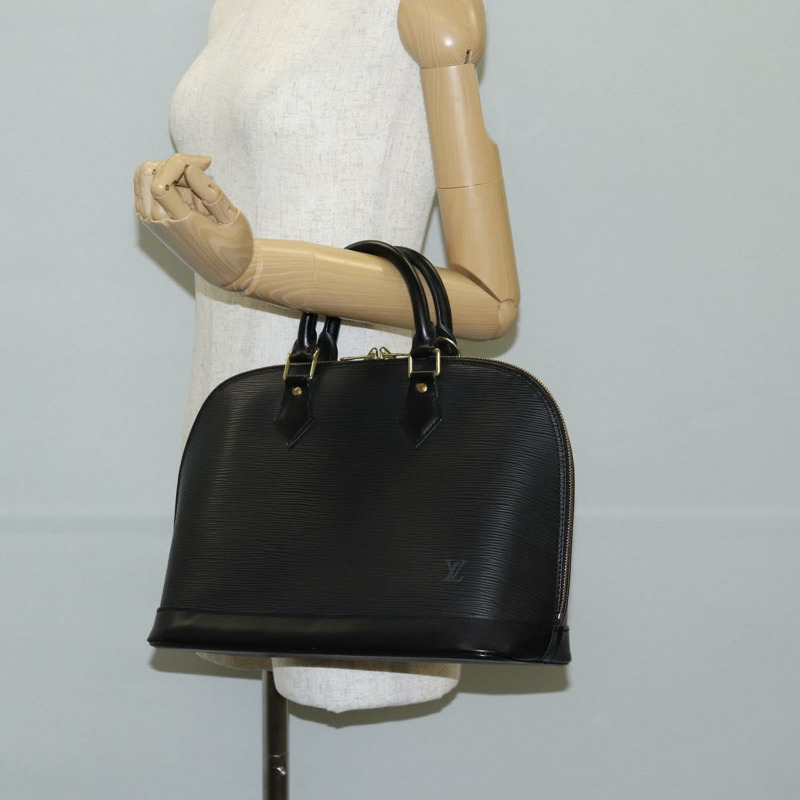 【日本直送】LOUIS VUITTON Epi Alma 手提包 黑色 M52142 LV 正品 am8975V-22