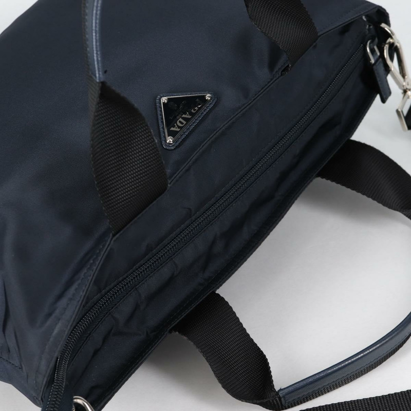 【日本直送】PRADA 手提包 尼龍 2 向 海軍藍 金色 正品 135239-5