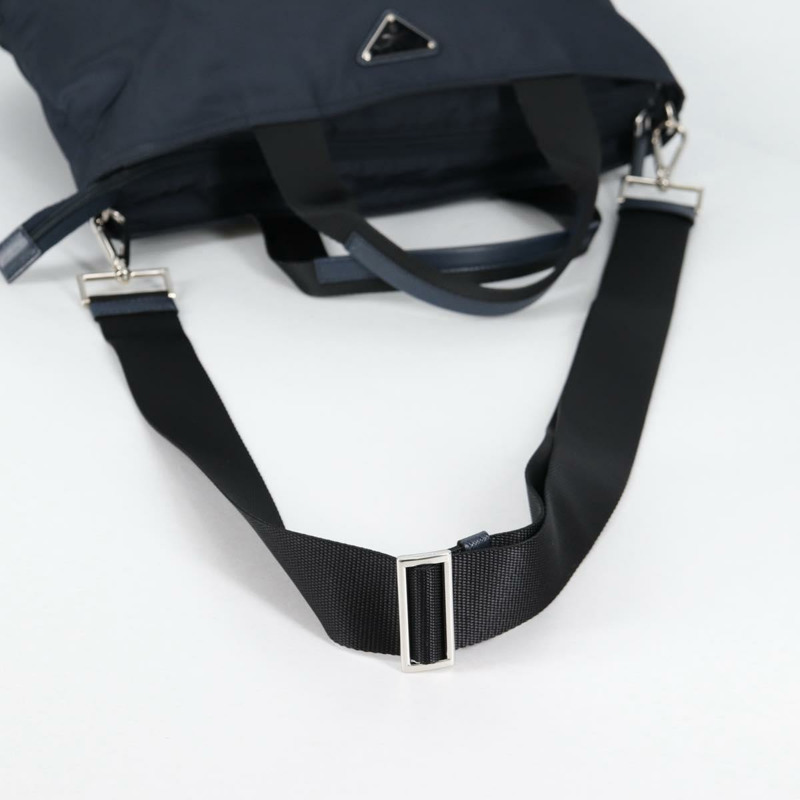 【日本直送】PRADA 手提包 尼龍 2 向 海軍藍 金色 正品 135239-7
