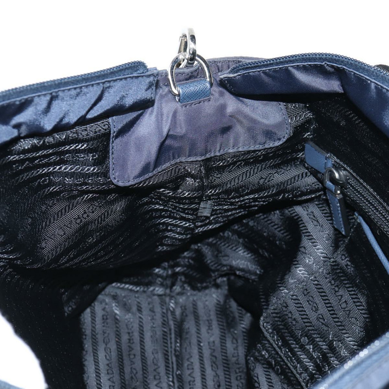 【日本直送】PRADA 手提包 尼龍 2 向 海軍藍 金色 正品 135239-23