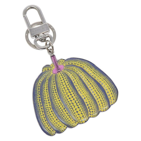 LOUIS VUITTON Porte Cles 南瓜吊飾金屬黃色 M01103 LV 授權 140762