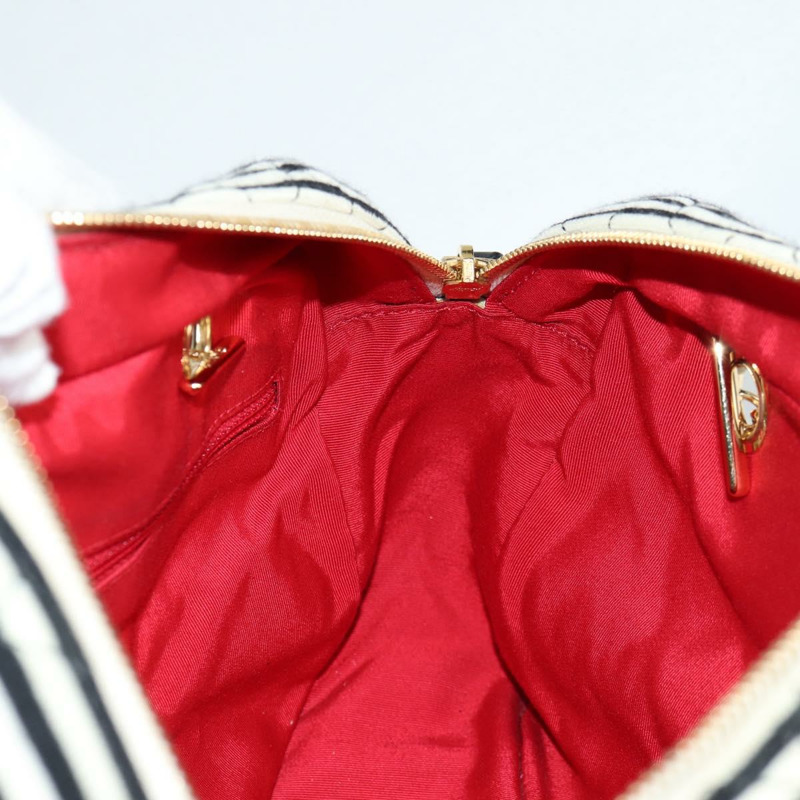【日本直送】香奈兒 Matelasse 鏈條單肩包 棉質 白金 CC 正品 133767V-21