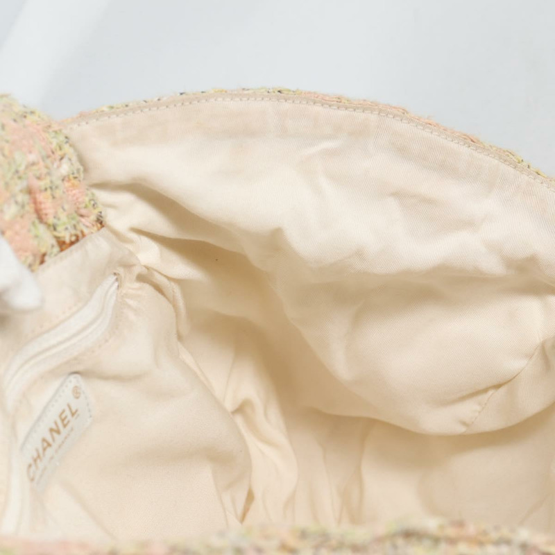 【日本直送】香奈兒 (CHANEL) 手提包 花呢 粉紅金 CC 正品 140361V-21