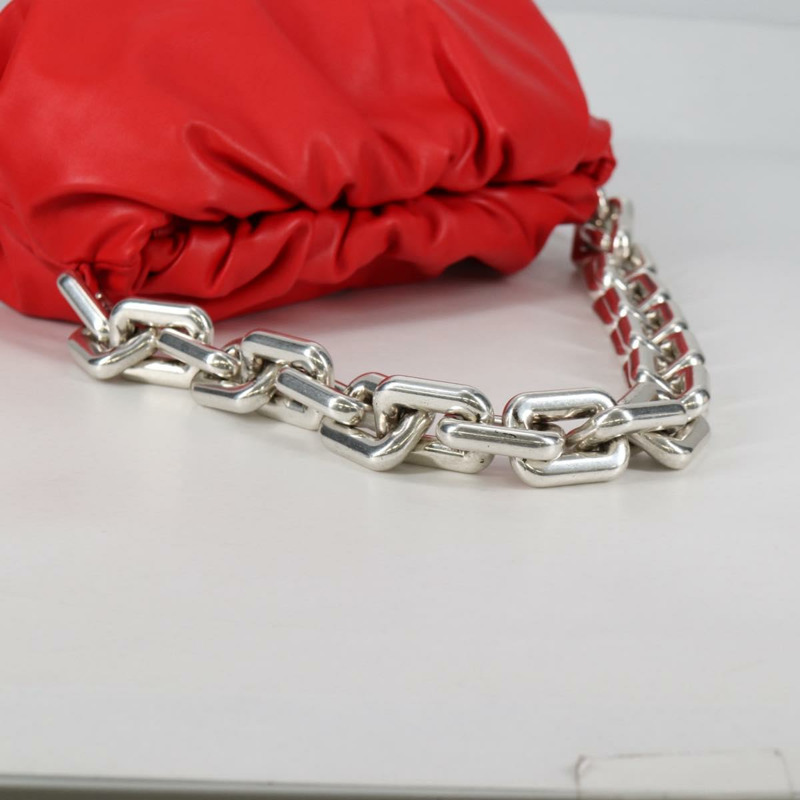 【日本直送】BOTTEGA VENETA 鏈條單肩包 皮革 紅色 正品 140157V-6
