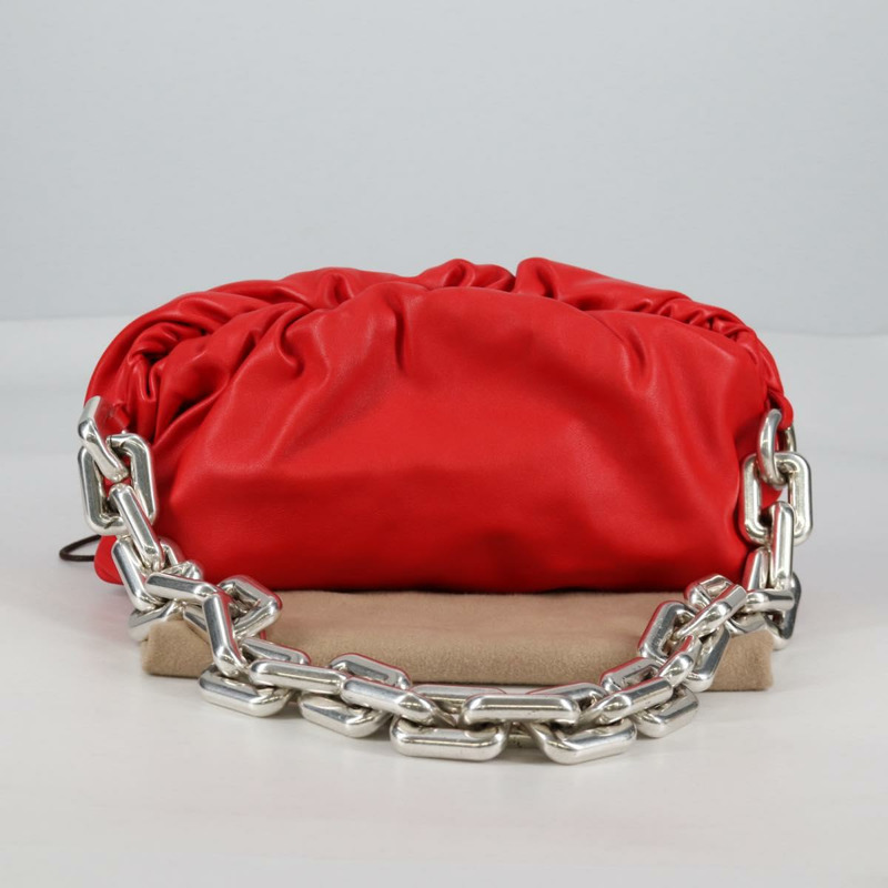 【日本直送】BOTTEGA VENETA 鏈條單肩包 皮革 紅色 正品 140157V-11