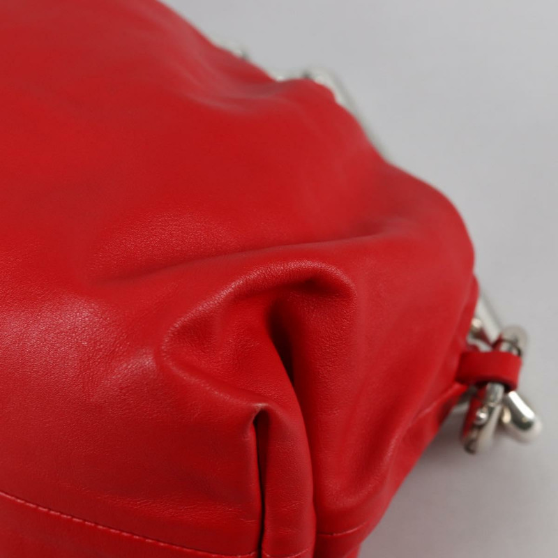 【日本直送】BOTTEGA VENETA 鏈條單肩包 皮革 紅色 正品 140157V-19