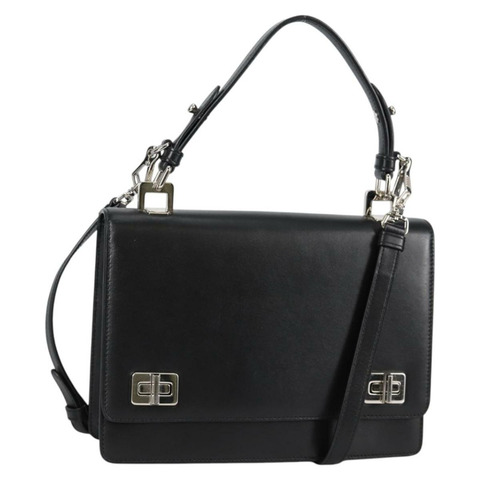 PRADA 手提包 皮革 2 款可選 銀色 黑色 正品 132849M