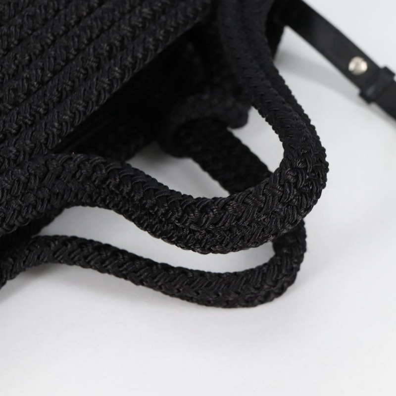 【日本直送】BALENCIAGA Ibiza 小號單肩包 尼龍 黑銀色 695612 正品 ac3862M-6
