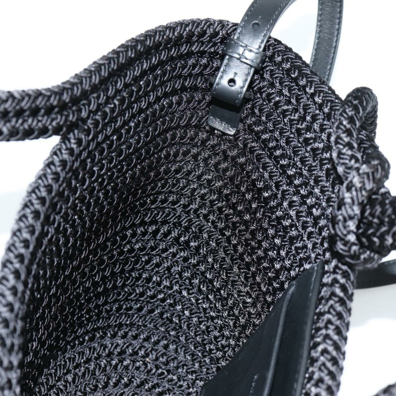 【日本直送】BALENCIAGA Ibiza 小號單肩包 尼龍 黑銀色 695612 正品 ac3862M-20