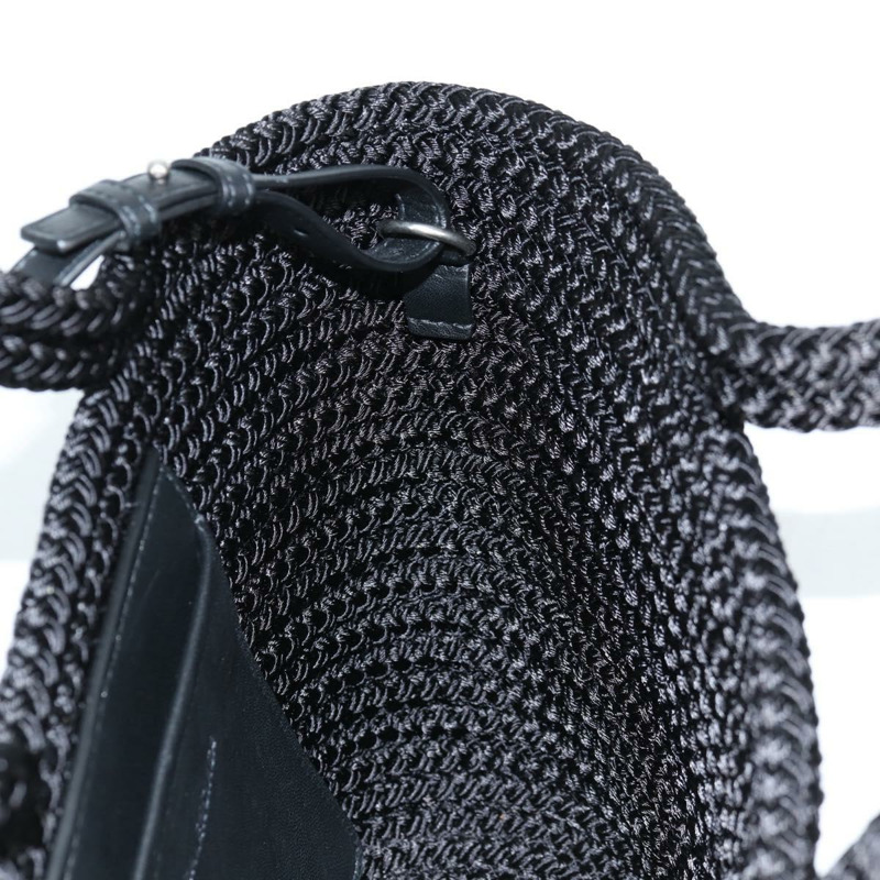 【日本直送】BALENCIAGA Ibiza 小號單肩包 尼龍 黑銀色 695612 正品 ac3862M-21