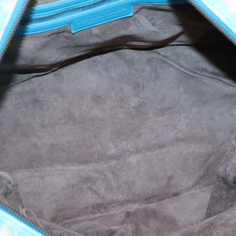 【日本直送】BOTTEGA VENETA INTRECCIATO 波士頓包 皮革 奧特萊斯 淺藍色 正品 140819-9