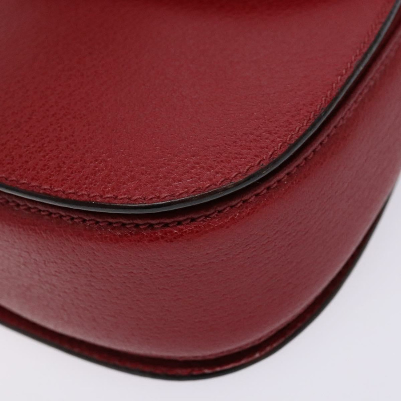 【日本直送】GUCCI 竹節手提包 皮革 紅金色 000 46 0188 正品 ep10510-13