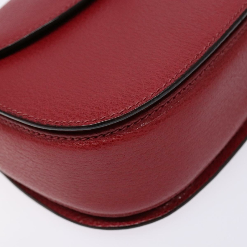 【日本直送】GUCCI 竹節手提包 皮革 紅金色 000 46 0188 正品 ep10510-14