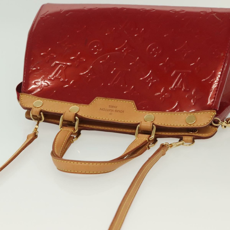 【日本直送】路易威登 Monogram Vernis Brea PM 手提包 紅色 M91623 LV 正品 ep10407-6
