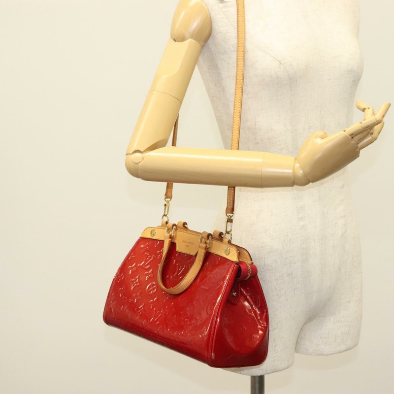 【日本直送】路易威登 Monogram Vernis Brea PM 手提包 紅色 M91623 LV 正品 ep10407-25