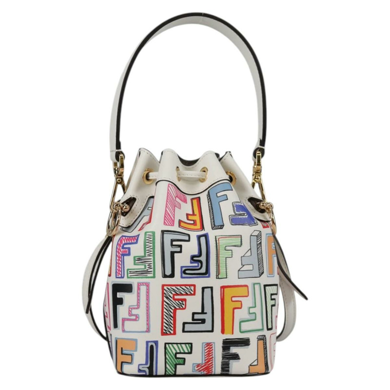 【日本直送】FENDI Zucca 帆布迷你 Montrezor 手提包 2 款 多色 金色 正品 yk19350M-1