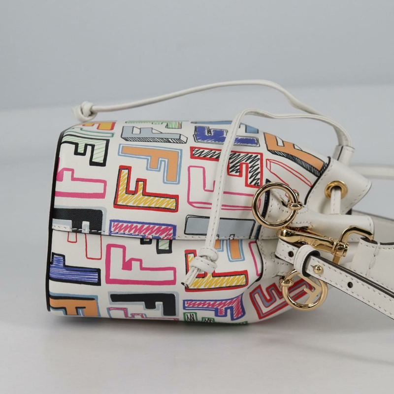 【日本直送】FENDI Zucca 帆布迷你 Montrezor 手提包 2 款 多色 金色 正品 yk19350M-3