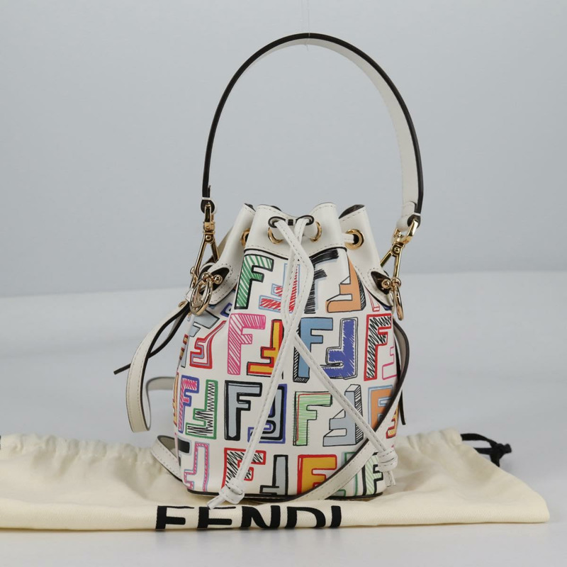 【日本直送】FENDI Zucca 帆布迷你 Montrezor 手提包 2 款 多色 金色 正品 yk19350M-11