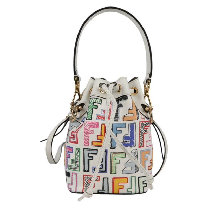 【日本直送】FENDI Zucca 帆布迷你 Montrezor 手提包 2 款 多色 金色 正品 yk19350M-12