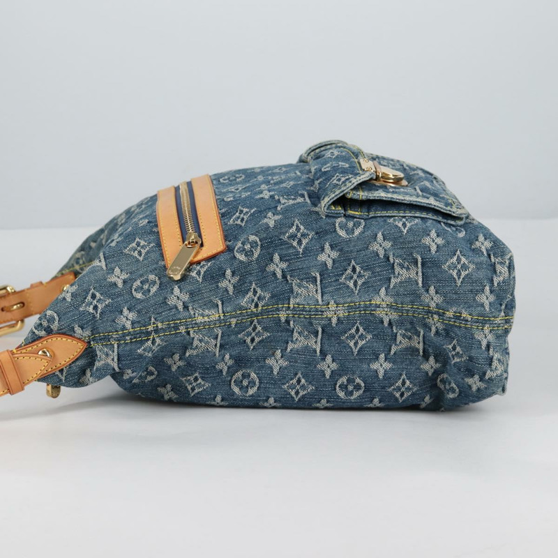 【日本直送】路易威登 Monogram Denim Buggy GM 肩包藍 M95048 LV 正品 yk19342V-2