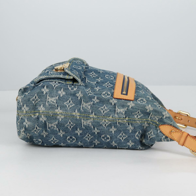 【日本直送】路易威登 Monogram Denim Buggy GM 肩包藍 M95048 LV 正品 yk19342V-3