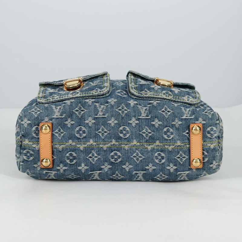 【日本直送】路易威登 Monogram Denim Buggy GM 肩包藍 M95048 LV 正品 yk19342V-4