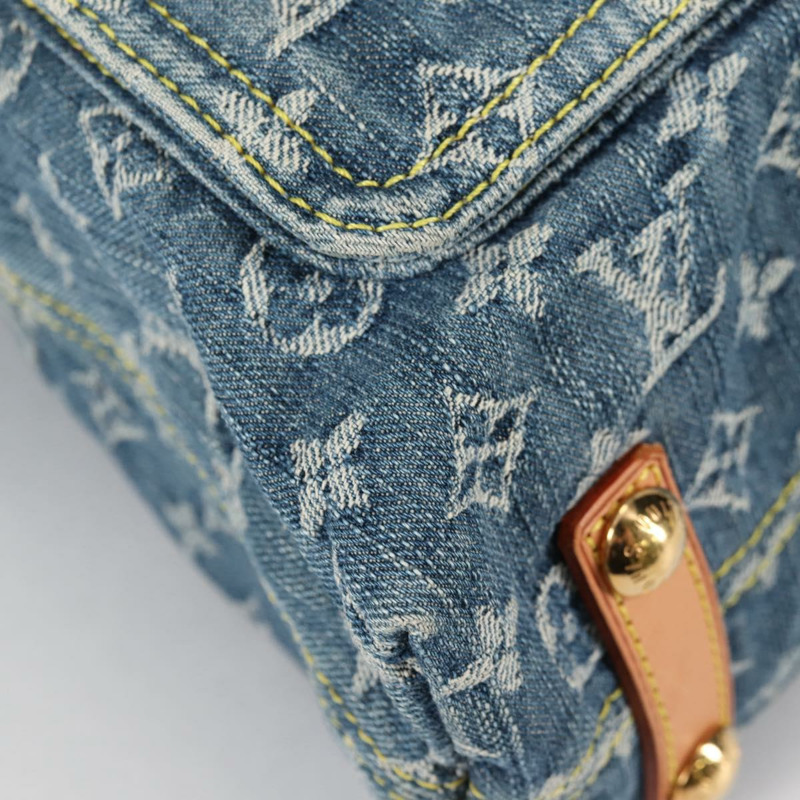 【日本直送】路易威登 Monogram Denim Buggy GM 肩包藍 M95048 LV 正品 yk19342V-8