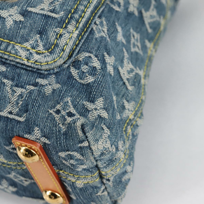 【日本直送】路易威登 Monogram Denim Buggy GM 肩包藍 M95048 LV 正品 yk19342V-13