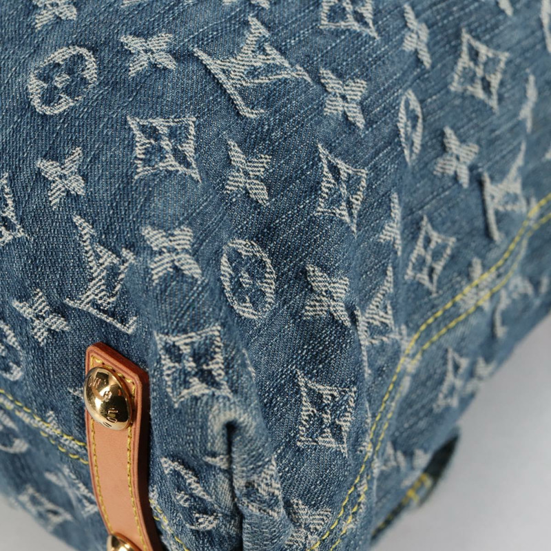 【日本直送】路易威登 Monogram Denim Buggy GM 肩包藍 M95048 LV 正品 yk19342V-15