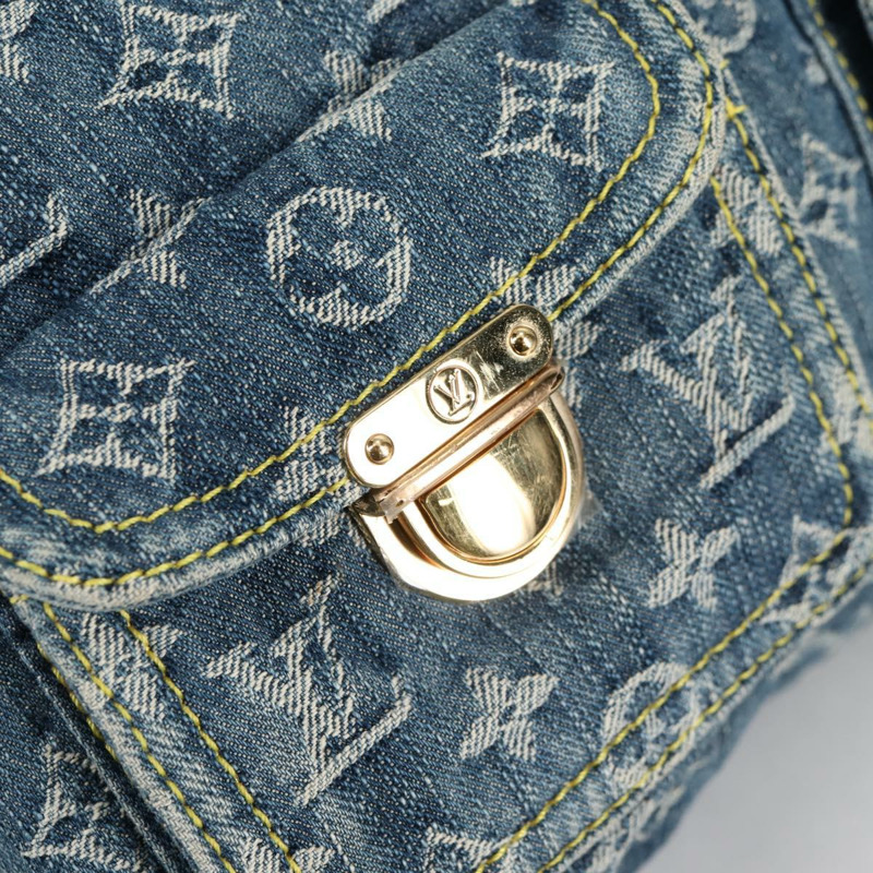【日本直送】路易威登 Monogram Denim Buggy GM 肩包藍 M95048 LV 正品 yk19342V-16