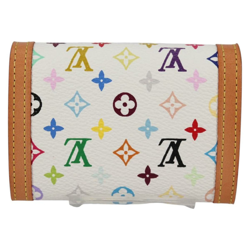 【日本直送】路易威登 多色 Porte Monnaie Pla 零錢包 白色 M92657 正品 ac3869V-1