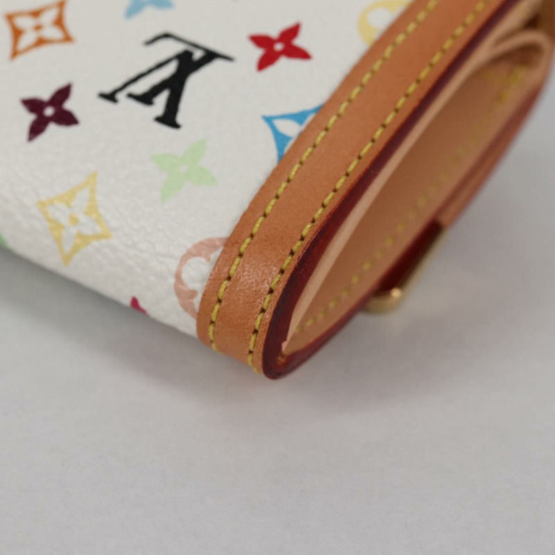 【日本直送】路易威登 多色 Porte Monnaie Pla 零錢包 白色 M92657 正品 ac3869V-15