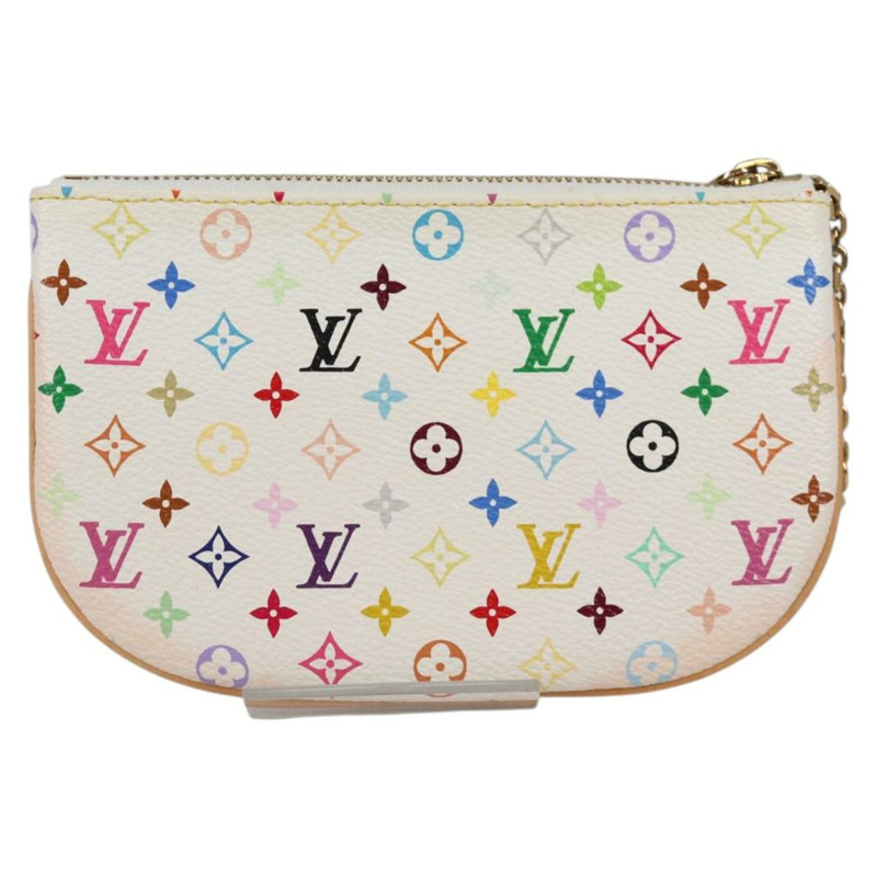 【日本直送】路易威登 Monogram 多色 Pochette MM 手拿包 白色 M60028 LV 正品 140849V-1