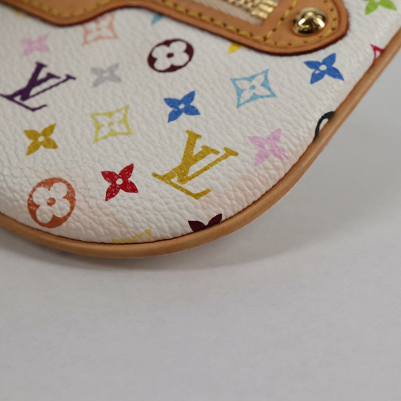 【日本直送】路易威登 Monogram 多色 Pochette MM 手拿包 白色 M60028 LV 正品 140849V-13