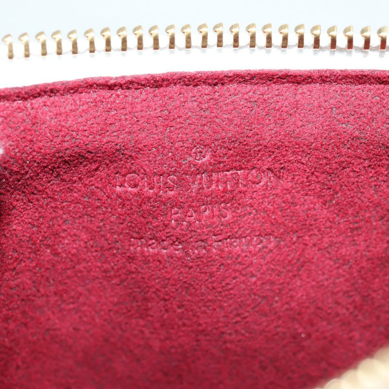 【日本直送】路易威登 Monogram 多色 Pochette MM 手拿包 白色 M60028 LV 正品 140849V-19