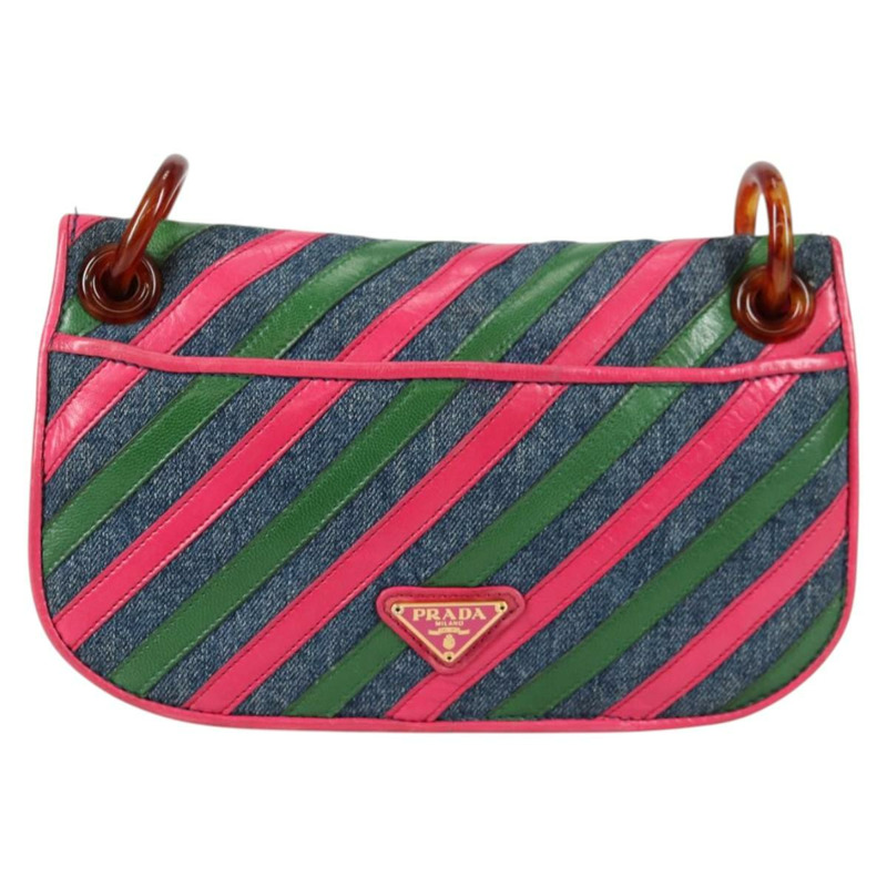 【日本直送】PRADA 單肩包 牛仔藍 正品 140894V-1