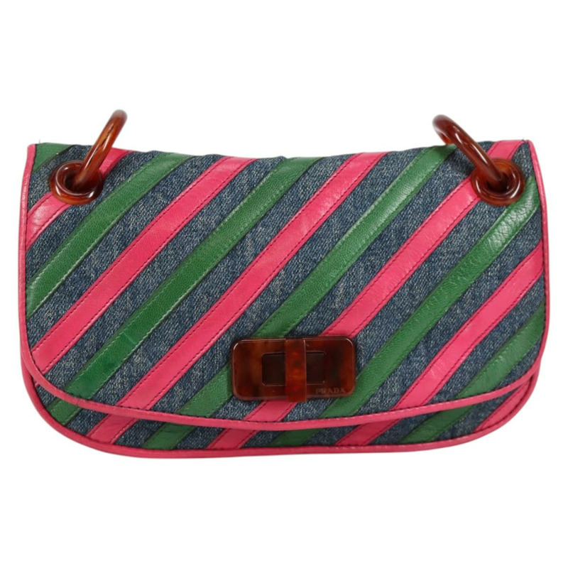 【日本直送】PRADA 單肩包 牛仔藍 正品 140894V-12