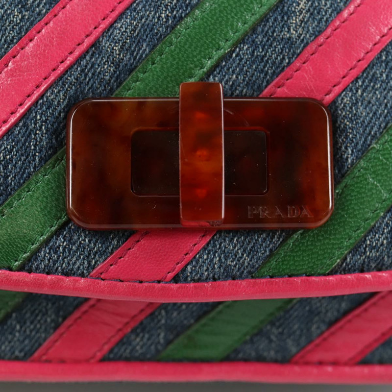 【日本直送】PRADA 單肩包 牛仔藍 正品 140894V-18