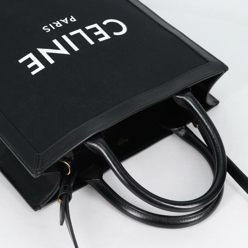 【日本直送】CELINE 直式 Cabas 帆布兩用托特包 黑色 正品 BA5554M-5