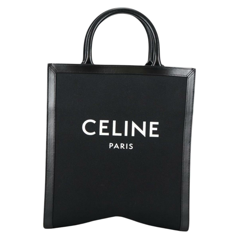 【日本直送】CELINE 直式 Cabas 帆布兩用托特包 黑色 正品 BA5554M-12
