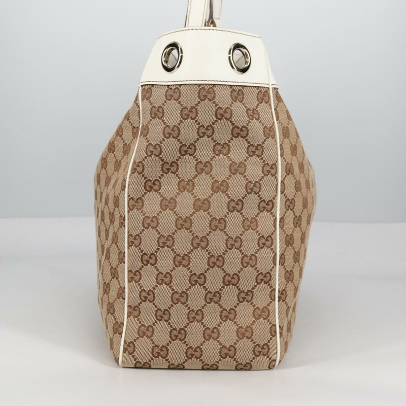 【日本直送】GUCCI GG 帆布托特包 米色金色 153033 正品 BA5552V-3