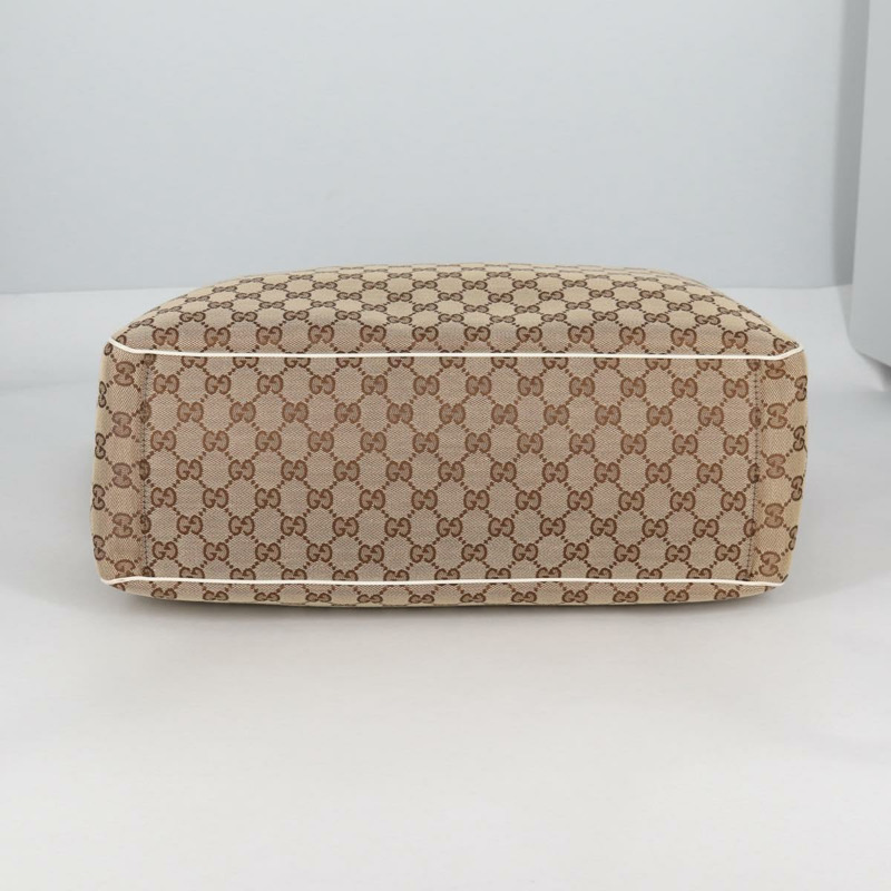 【日本直送】GUCCI GG 帆布托特包 米色金色 153033 正品 BA5552V-4