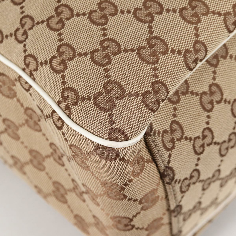 【日本直送】GUCCI GG 帆布托特包 米色金色 153033 正品 BA5552V-7
