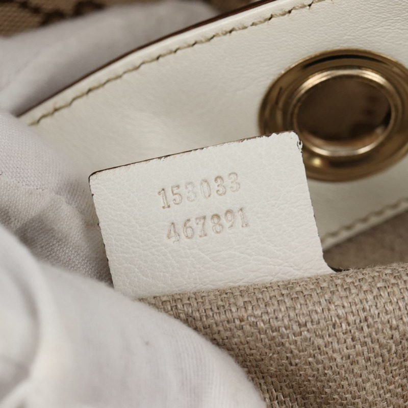 【日本直送】GUCCI GG 帆布托特包 米色金色 153033 正品 BA5552V-10