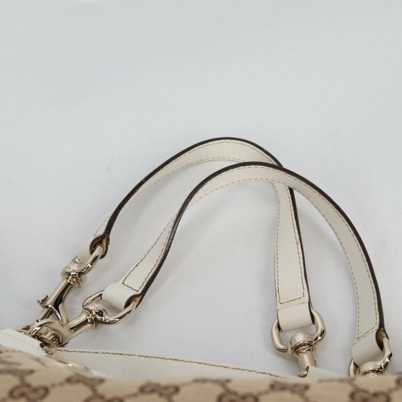 【日本直送】GUCCI GG 帆布托特包 米色金色 153033 正品 BA5552V-13